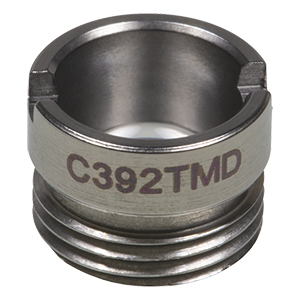 C392TMD - f = 2.8 mm, NA = 0.6, WD = 1.0 mm, Mounted Aspheric Lens, Uncoated