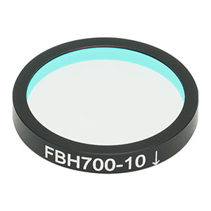 FBH700-10 - Premium Bandpass Filter, Ø25 mm, CWL = 700 nm, FWHM = 10 nm