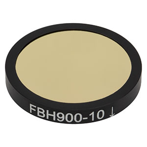 FBH900-10 - Premium Bandpass Filter, Ø25 mm, CWL = 900 nm, FWHM = 10 nm