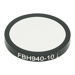 FBH940-10 - Premium Bandpass Filter, Ø25 mm, CWL = 940 nm, FWHM = 10 nm