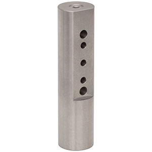 RS4P8C - Ø1in Optical Construction Post, SS, 8-32 Taps and #8 Clearance Holes, L = 4in