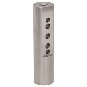 RS100C/M - Ø25.0 mm Optical Construction Post, SS, M6 Taps and Clearance Holes, L = 100 mm