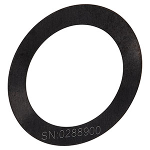 P9000UK - Ø1/2in (12.7 mm) Unmounted Large Pinhole, 9.00 mm ± 80 μm Pinhole Diameter, Stainless Steel