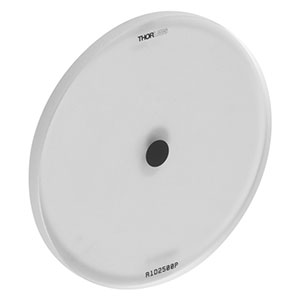 R1D2500P - Ø25.4 mm Positive Obstruction Target, Soda Lime Glass, Ø2500 µm Target