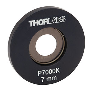 P7000K - Ø1in Mounted Large Pinhole, 7.00 mm ± 80 μm Pinhole Diameter, Stainless Steel