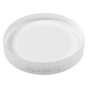 WGN105FT2 - Ø1in Single-Sided Textured Antireflective Window, Infrasil, AR Range: 1000 - 1700 nm, t = 5.0 mm