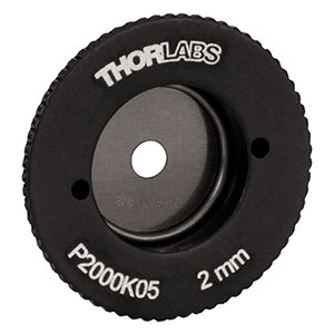 P2000K05 - SM05-Threaded, Ø0.70in (17.8 mm) Mounted Pinhole, 2.00 mm ± 10 μm Pinhole Diameter, Stainless Steel