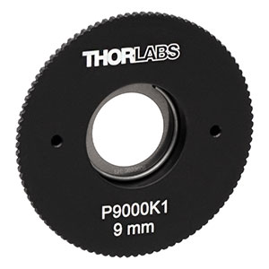P9000K1 - SM1-Threaded, Ø1.20in (30.5 mm) Mounted Large Pinhole, 9.00 mm ± 80 μm Pinhole Diameter, Stainless Steel