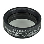 Ø1" Mounted N-BK7 Plano-Convex Lenses (AR Coating: 350 - 700 nm)