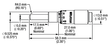13 mm Micrometer Drawing