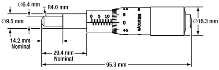 25 mm Micrometer Drawing