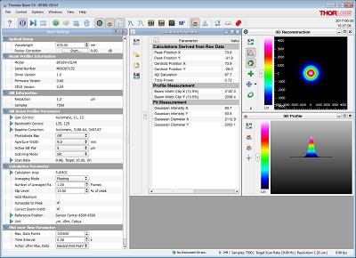 Beam Profiler General Window