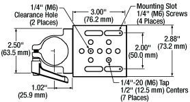 C1505 Mechanical Drawing, Post Bracket