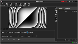 Exulus Software Pattern Tab for Diffraction Grating Generation
