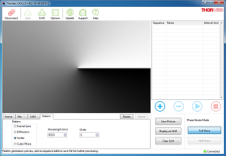 Exulus Software Pattern Tab for Diffraction Grating Generation