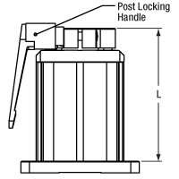 Rigid Stand Post Holder Mechanical Diagram