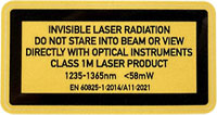 Class 1M Laser Sticker
