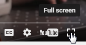 Fullscreen Button for Video Player