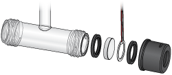 Glass Cell with Ring Heater Schematic