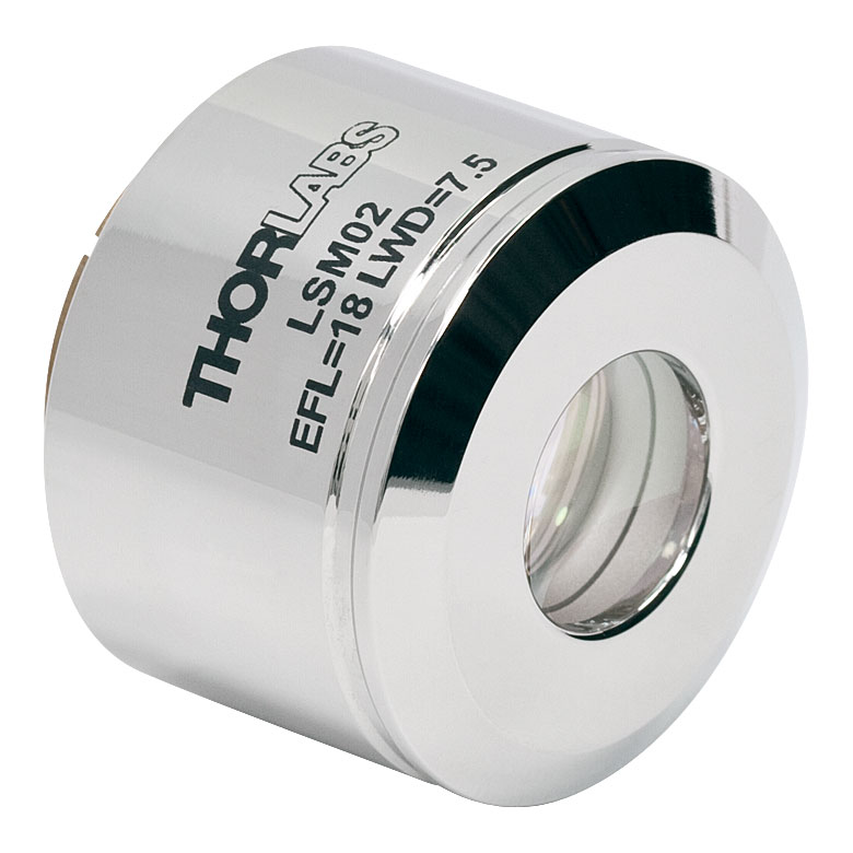 Thorlabs LSM02 Scan Lens, 1250 to 1380 nm, EFL=18 mm