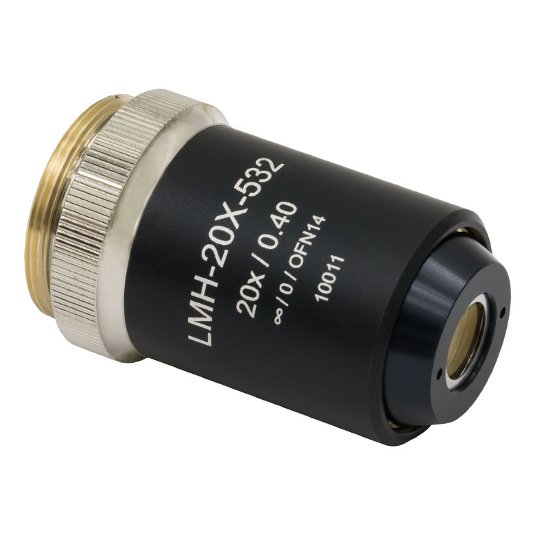 Thorlabs LMH20X532 HighPower MicroSpot Focusing Objective, 20X