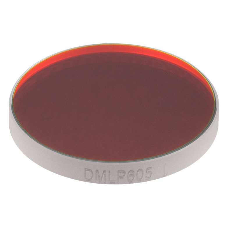 Thorlabs DMLP605 Ø1" Longpass Dichroic Mirror, 605 nm CutOn