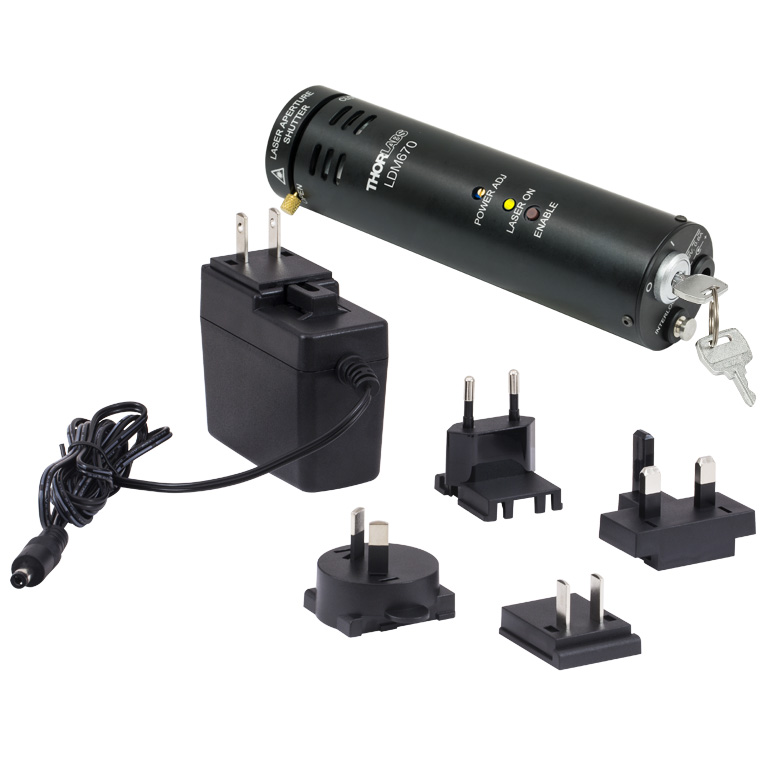 Thorlabs LDM670 Compact Laser Diode Module with Shutter, 670 nm, 5.5 mW