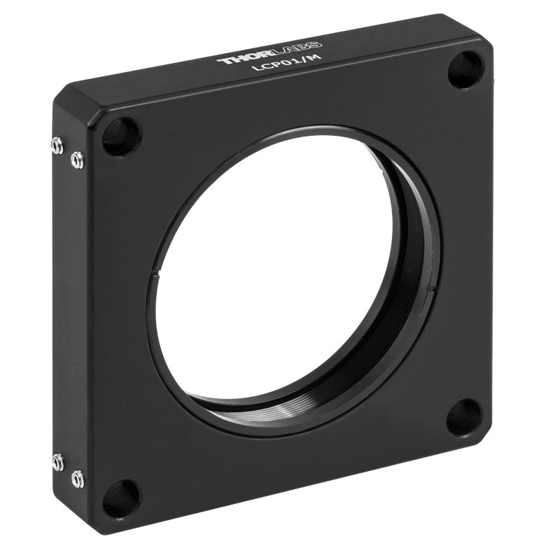Thorlabs LCP01/M 60 mm Cage Plate, SM2 Threads, 0.5" Thick, M4 Tap