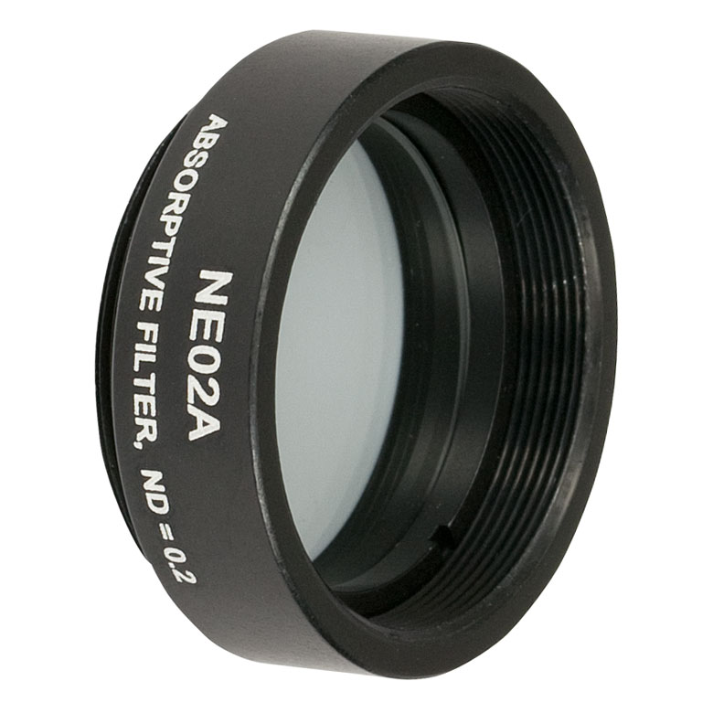 Thorlabs NE02A Ø25 mm Absorptive ND Filter, SM1Threaded Mount