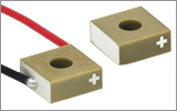 Piezo Chips with Through Hole, 1.8 - 3.0 µm Travel