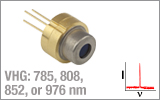 VHG Single-Frequency Laser Diodes, TO Can Package