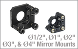 Precision 2 and 3 Adjuster Kinematic Mirror Mounts