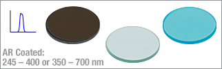 Bandpass Colored Glass Filters (AR Coated)