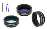 Mounted Bandpass Colored Glass Filters