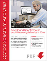 Optical Spectrum Analyzers Brochure